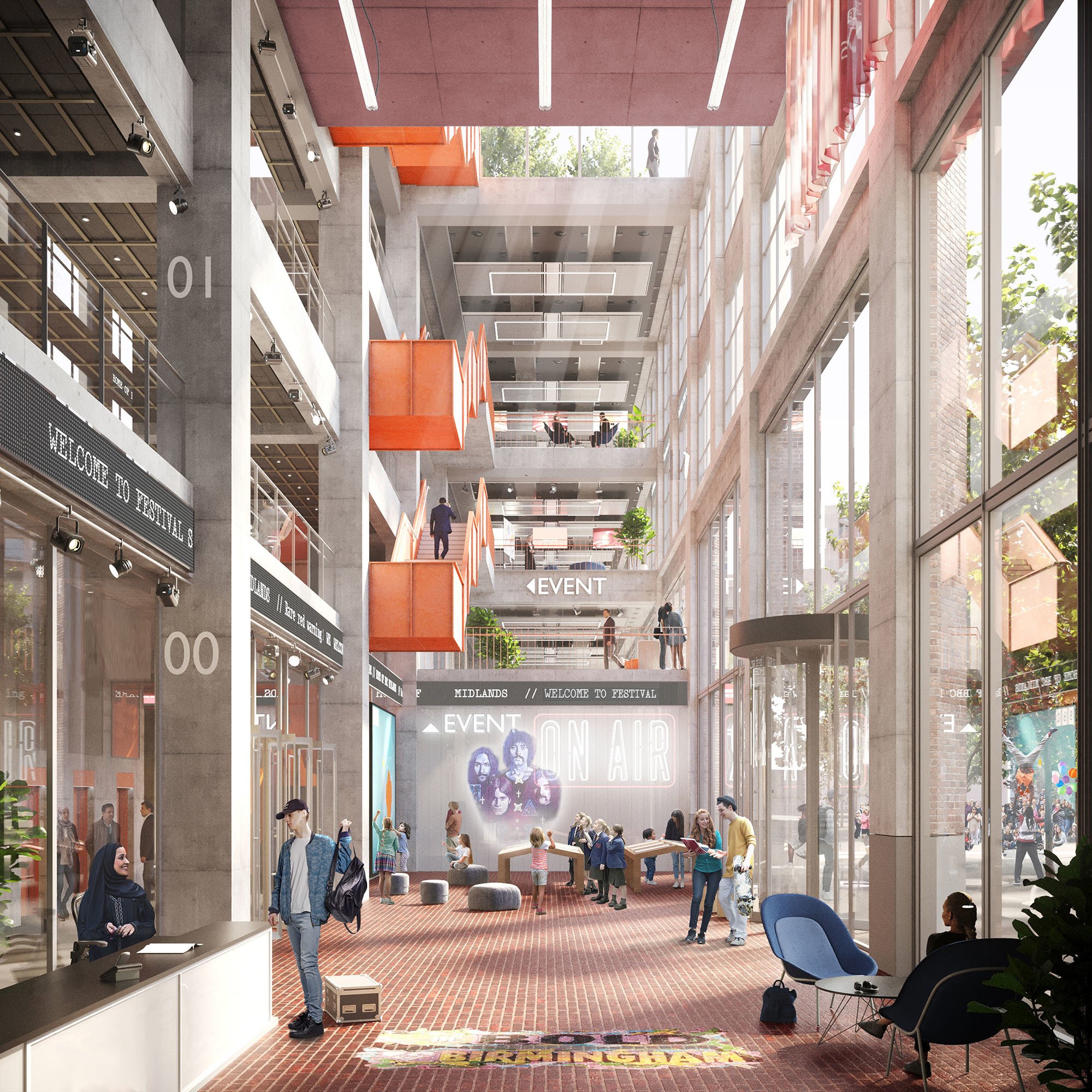 Birmingham Smithfield Lobby Haworth Tompkins