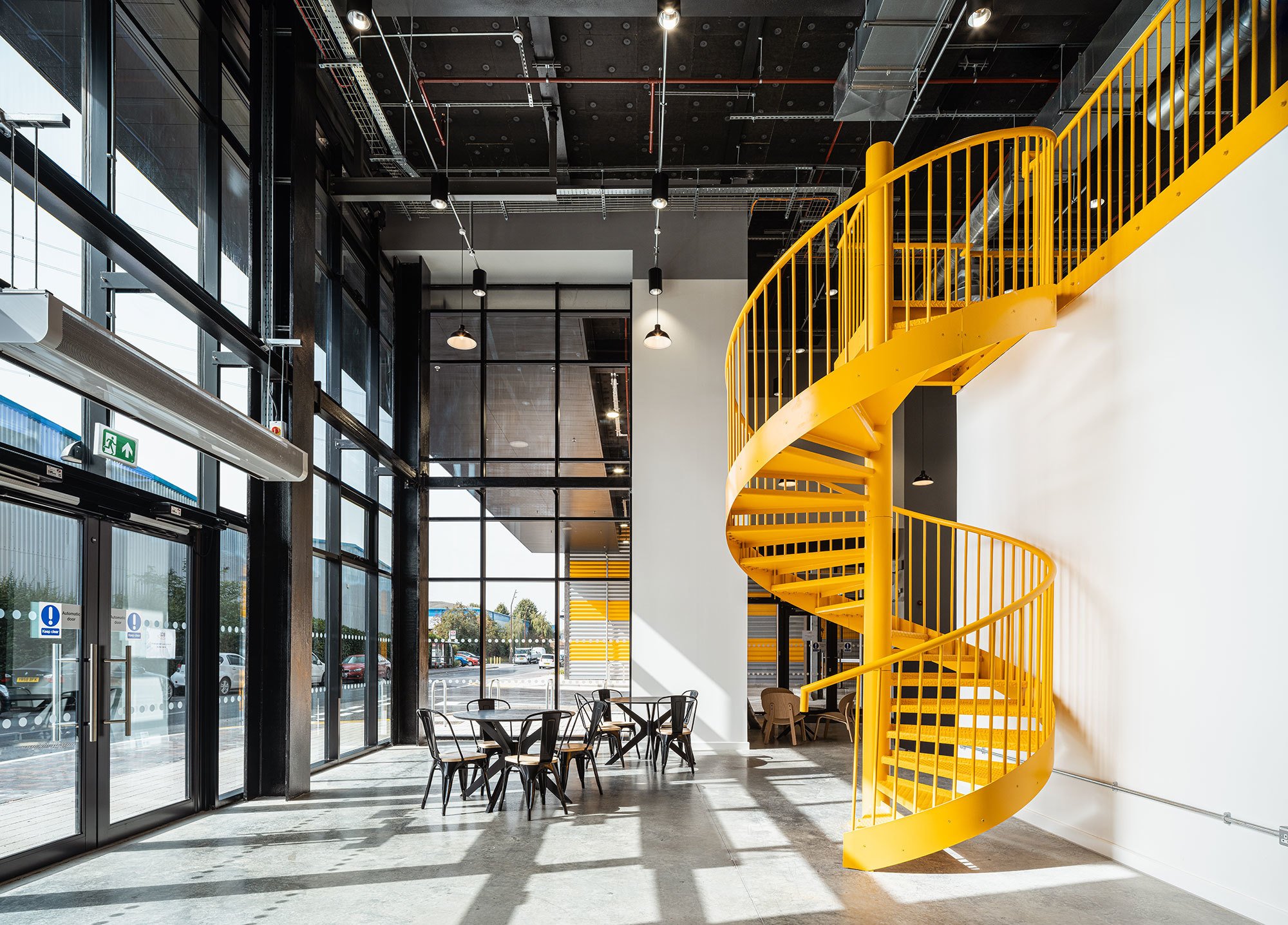 Barking Industria designed by Haworth Tompkins Internal Cafe View