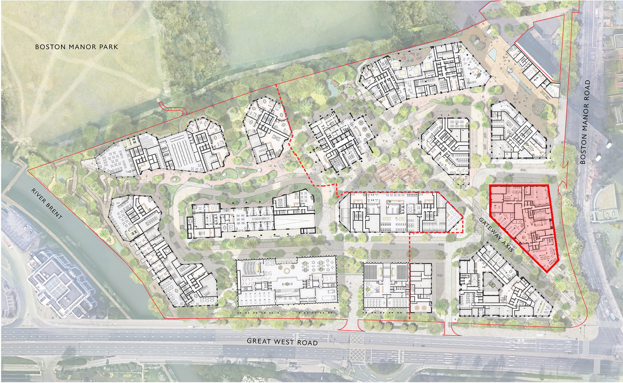 980 Great West Road Plot G, designed by Haworth Tompkins